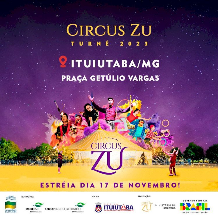 Circus Zu inicia atividades em Ituiutaba com oficinas e espetáculos gratuitos